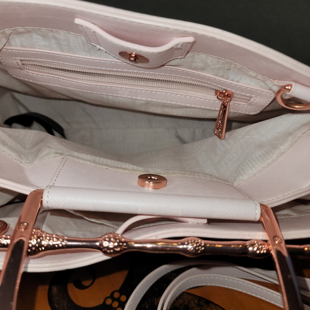Loungefly Harry Potter Deathly Hallows Elder Wand Pink Satchel Handbag Rose Gold - Picture 8 of 16